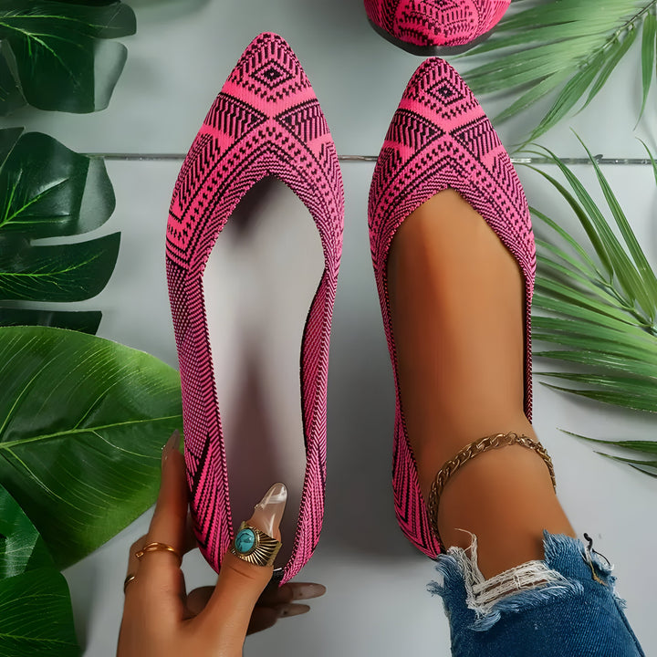 Laura | Flache Schuhe für Frauen aus Strick Drune