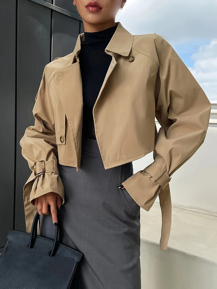 Drune | Stylischer Crop Trenchcoat - Bequem & Elegant