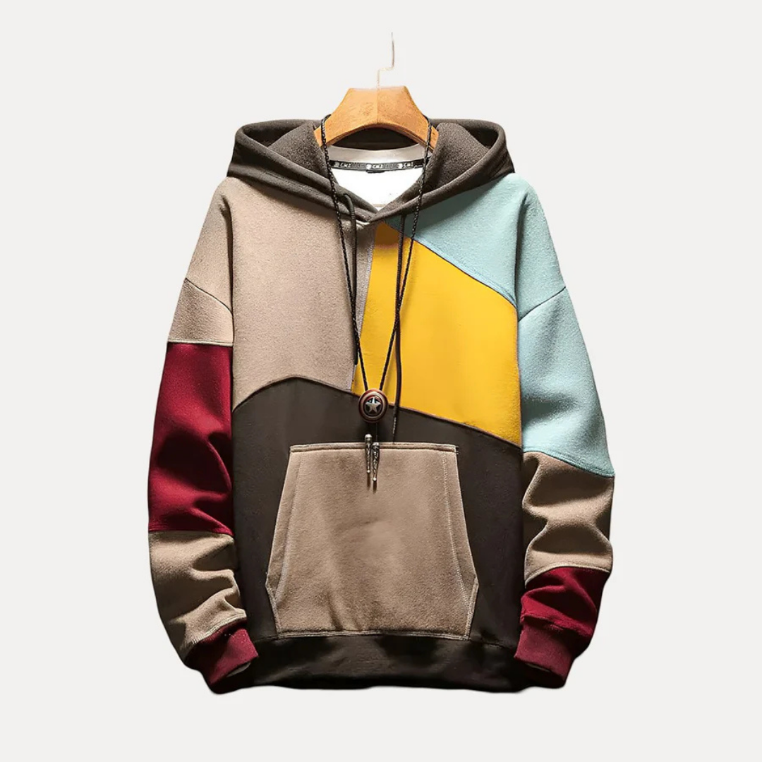 Drune | Herren Hoodie mit Strick- & Druckdesign