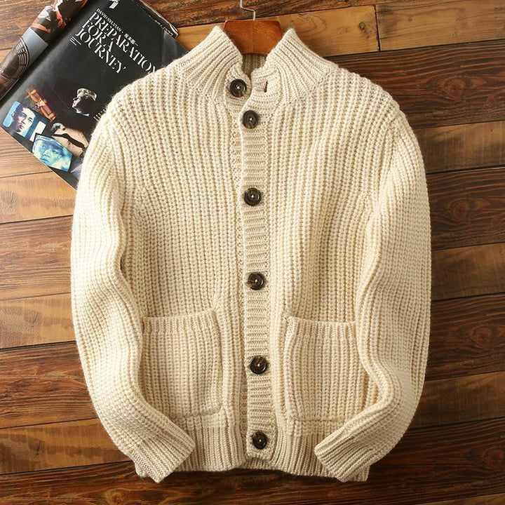 Drune | Strickpullover mit Knopfverschluss für Herren