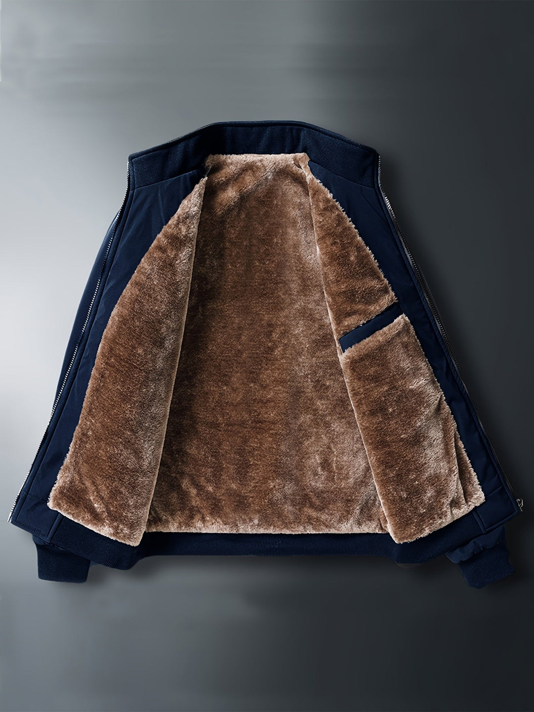Drune | Winddichte Jacke mit Imitiertem Pelzfutter Polyester Warm und Komfortabel