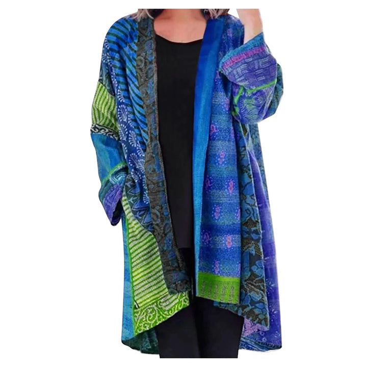 Drune Vintage langärmelige Strickjacke
