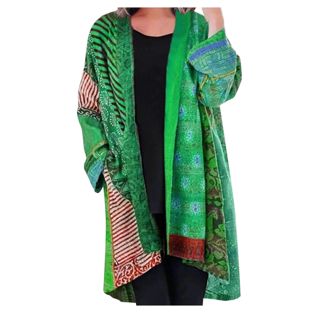 Drune Vintage langärmelige Strickjacke