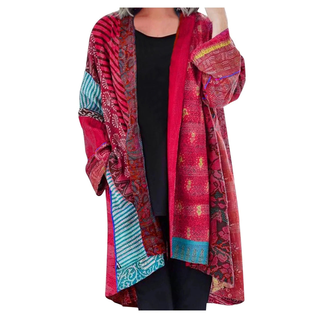 Drune Vintage langärmelige Strickjacke