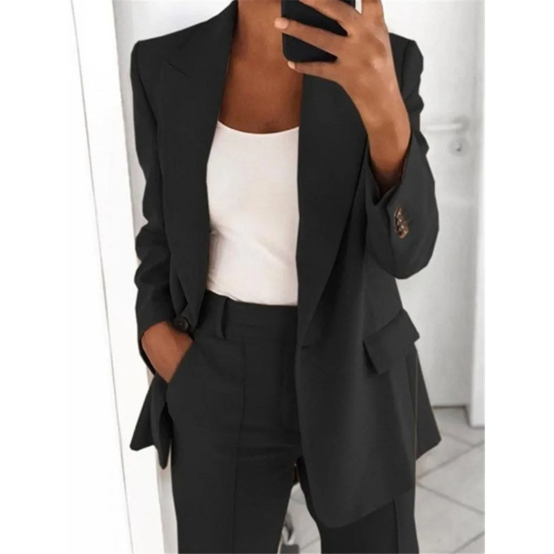 Drune | Ausschnitt Langarm Büro Damen Blazer