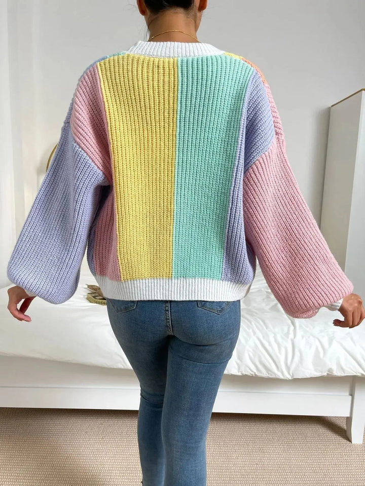 Drune | Block Strickjacke