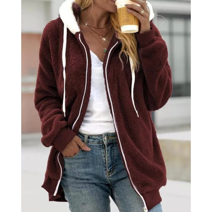 Drune | Cardigan Kuschelige Kapuzenjacke Für Frauen