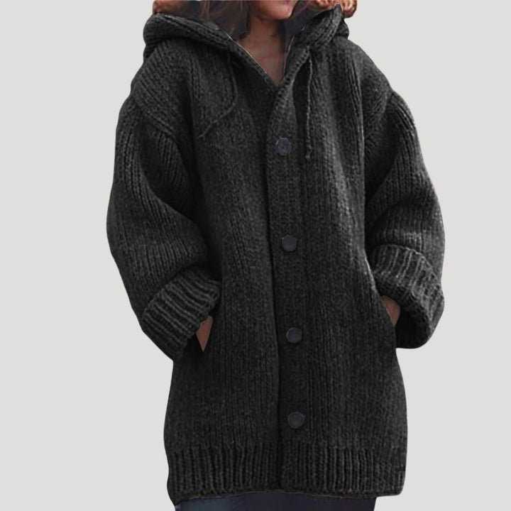 Drune | Damen grob gestrickter Wollwintermantel