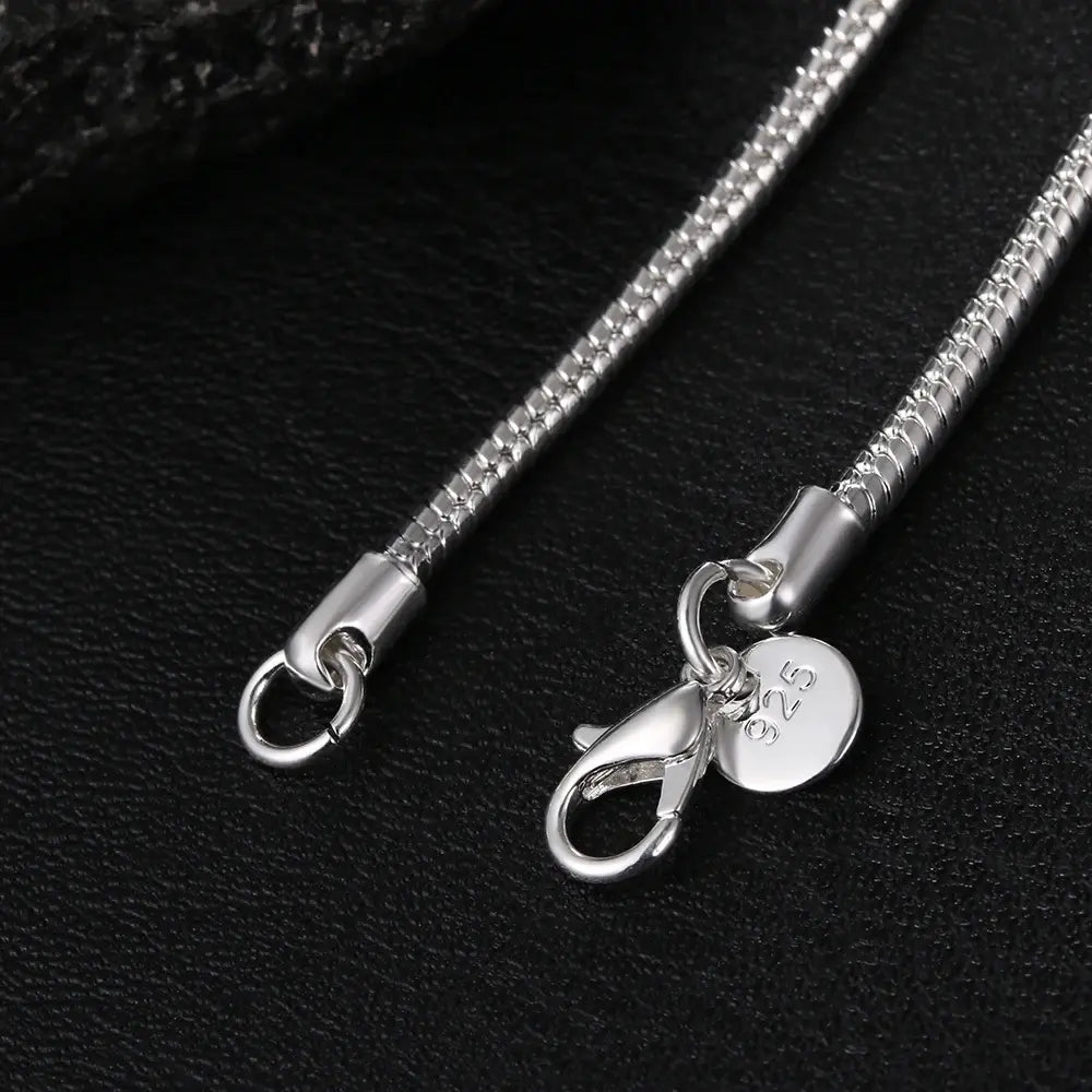Drune | 925 3Mm Sterling Silber Schlangen Kette