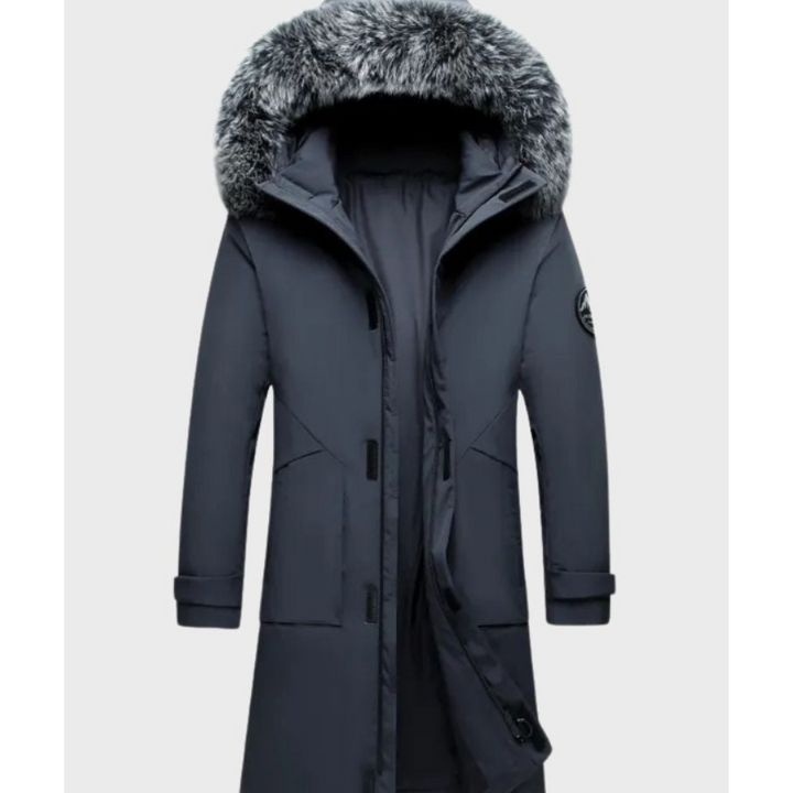Drune | Herren Winter Parka Mantel Mit Kapuzen Design Und Langer Passform