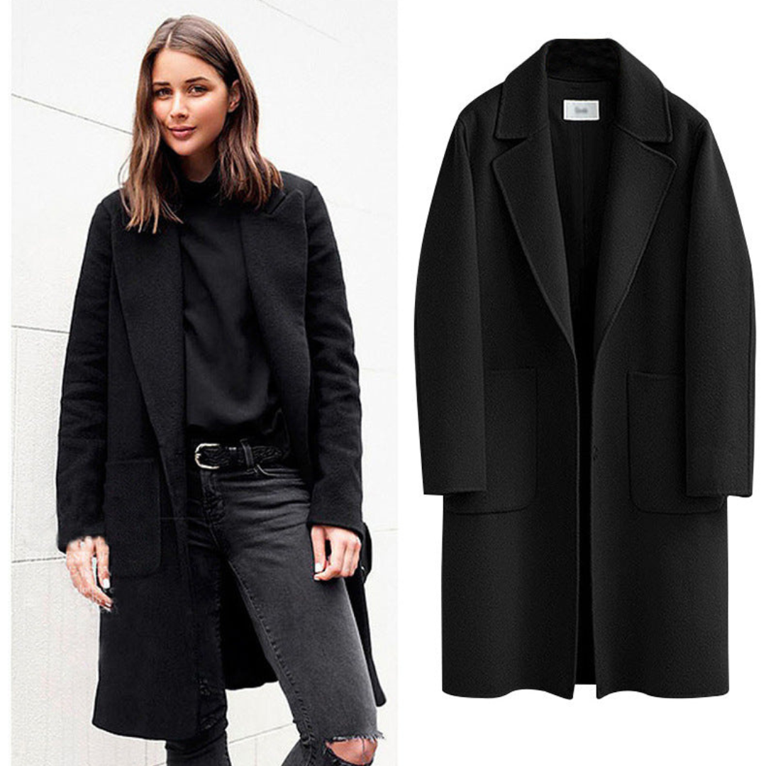 Drune | Klassischer Winter Trenchcoat Für Damen Lang