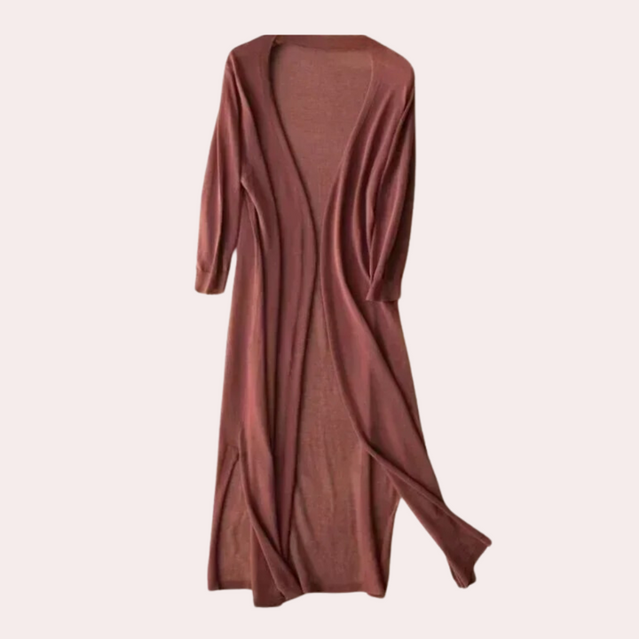 Drune | Damen Lange Weste Elegant Und Leicht Sommer Strickjacke Für Frauen