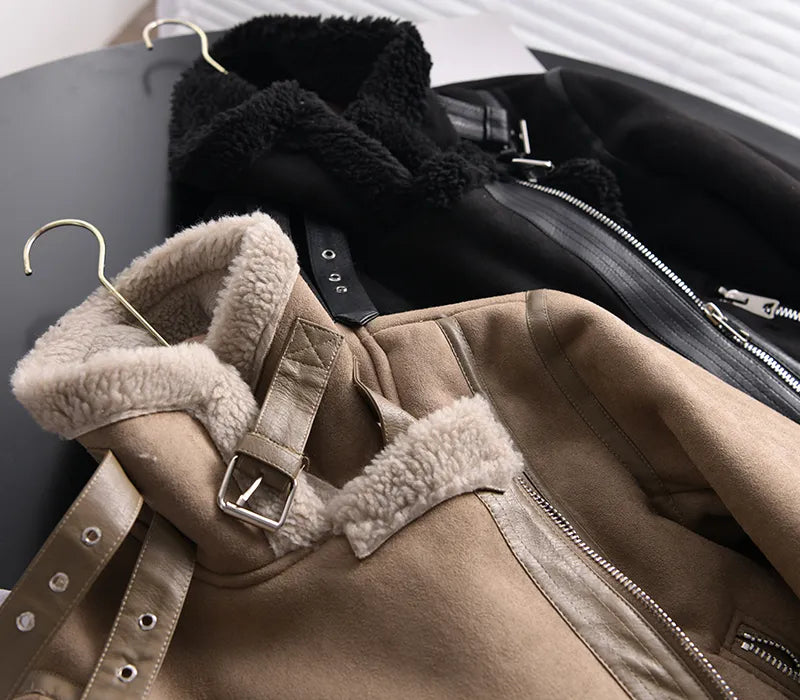 Drune | Wildleder Winterjacke - Warm & Stilvoll