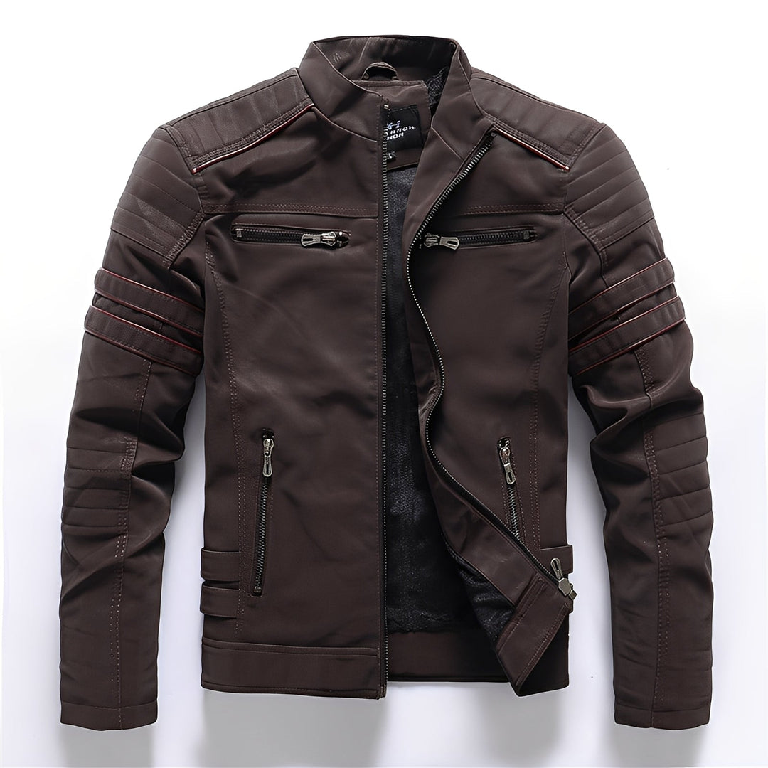 Drune | Stylische Motorrad-Lederjacke für Herren