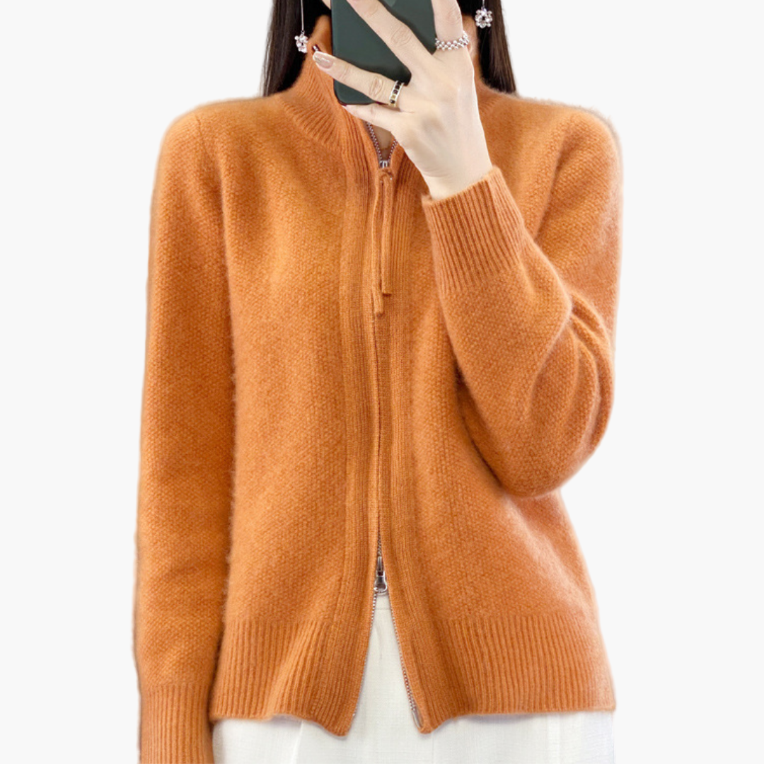 Drune | Strickjacke mit Reißverschluss - Eleganter Casual Style für Alltag und Büro