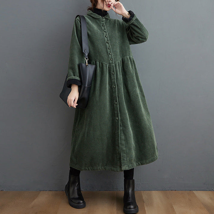 Drune | Warmer Cordjacke mit lockerer Passform für Frauen