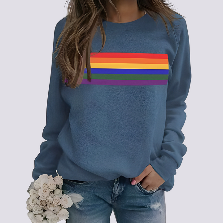 Drune | Moderner Damenpullover mit farbigem Muster