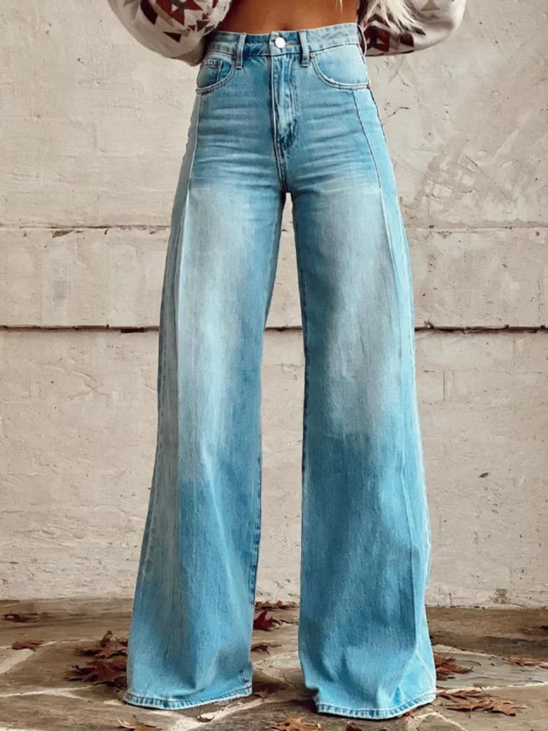 Drune | Bedruckte Weite Hose