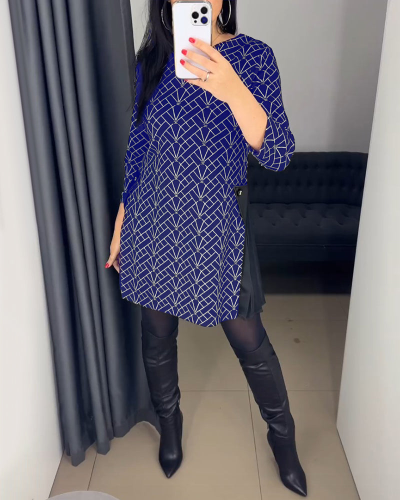 Drune | Bequemes Kleid mit Rundhalsausschnitt