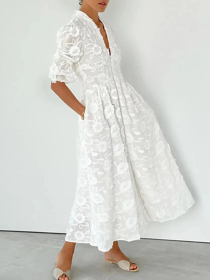 Drune | Midikleid Mit Stickerei – Elegante Damenmode Für Jeden Anlass