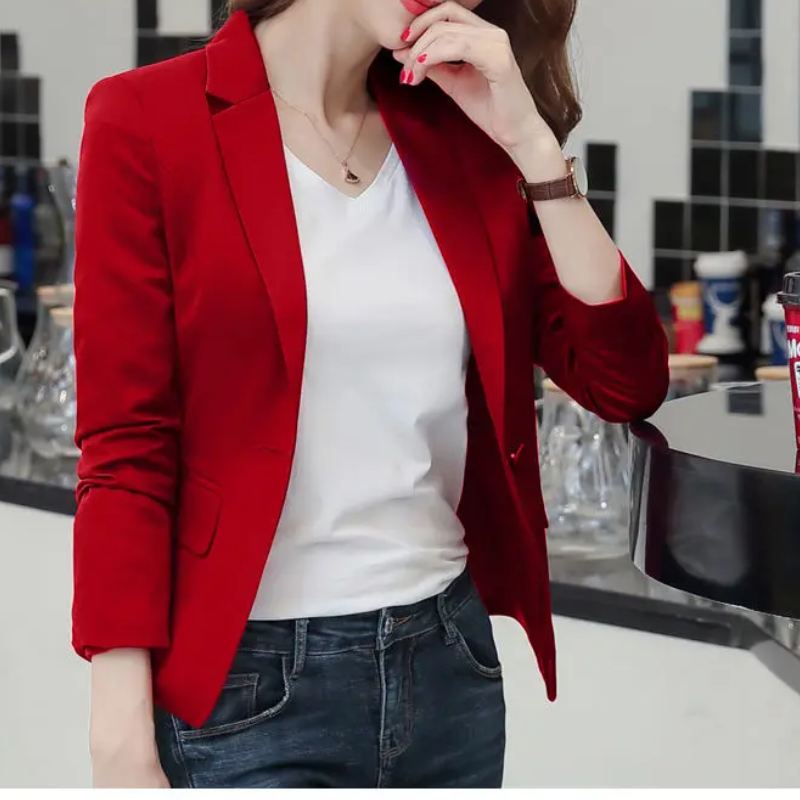 Drune | Eleganter Damenblazer mit Langen Ärmeln Ideal für Die Arbeit