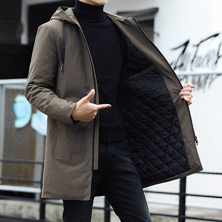 Drune | Lässige, dicke, wasserdichte Jacke mit Kapuze für Herren