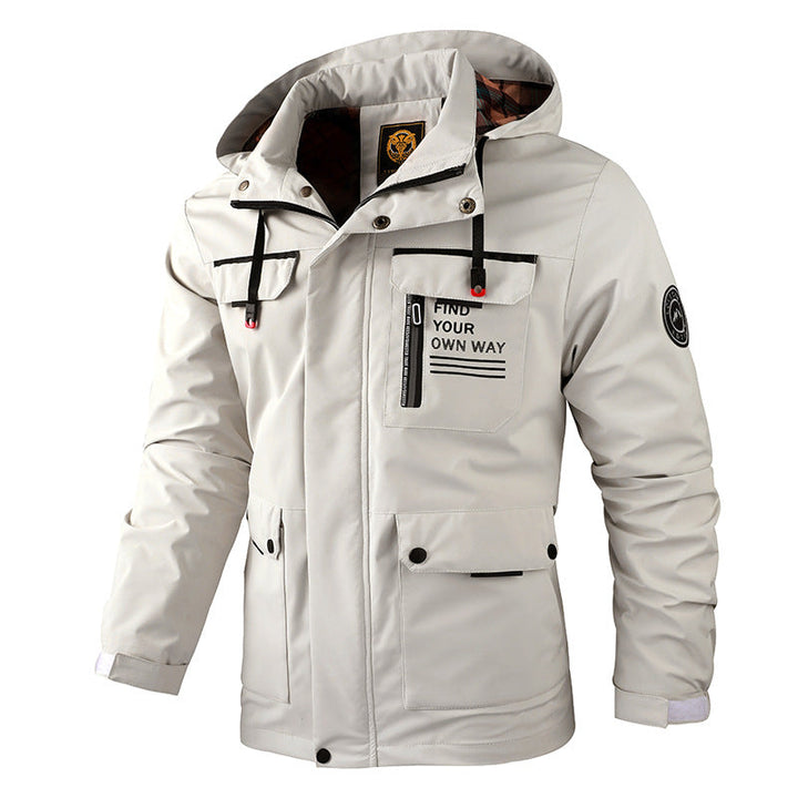 Drune | Moderne wasserdichte Cargo-Jacke für Männer