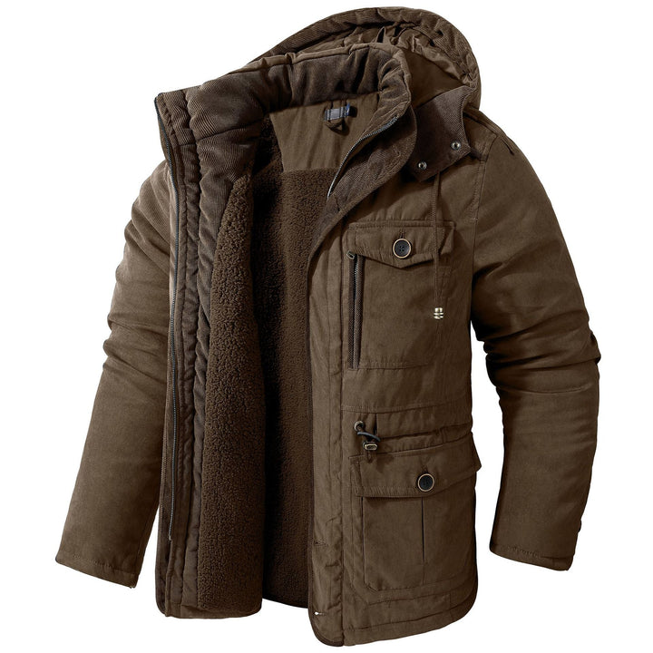 Drune | Warme Jacke mit Kapuze für Männer