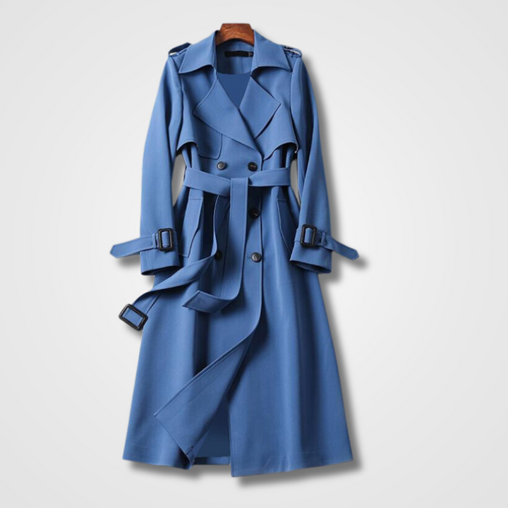 Drune | Lässiger Langer Trenchcoat Mit