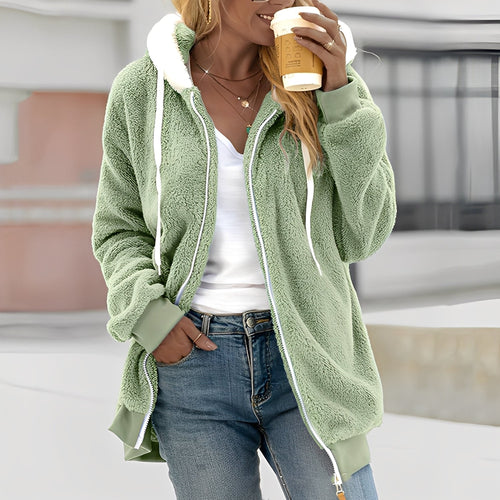 Drune | Damen Kapuzen-Fleecejacke für Wohlgefühl