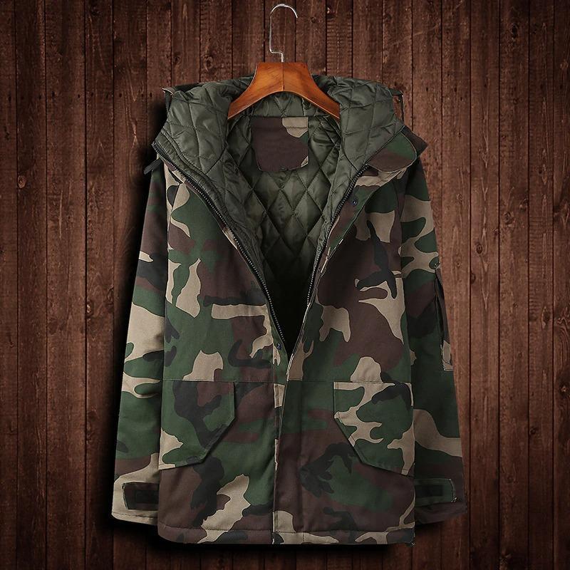 Drune | Moderne Camouflagejacke Mit Kapuze