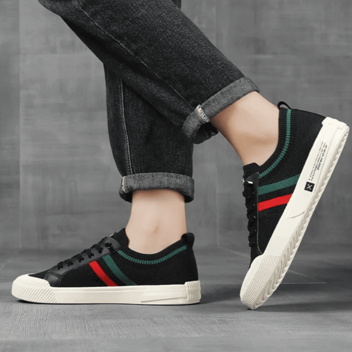 Drune | Lässige Sneakers Mit Strickmuster Für Männer