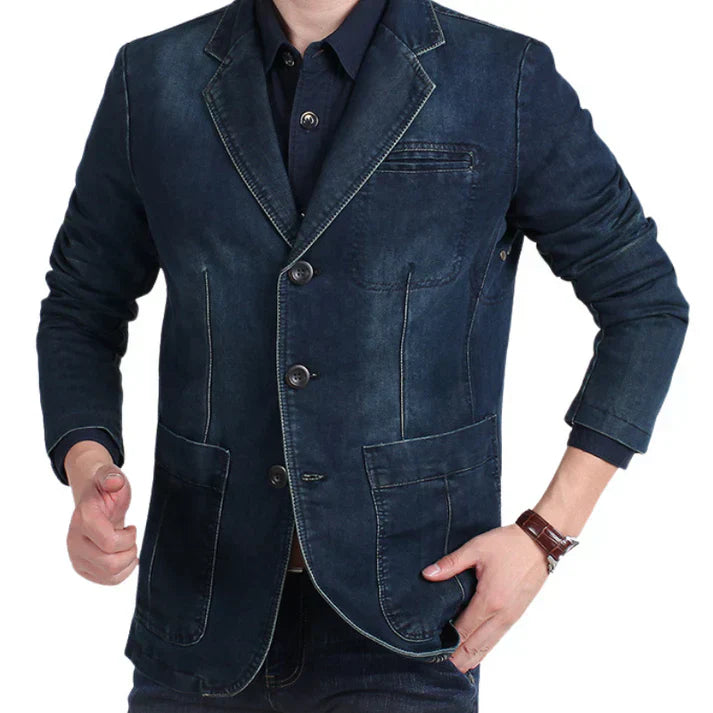 Drune | Schicker Denim-Blazer für Herren