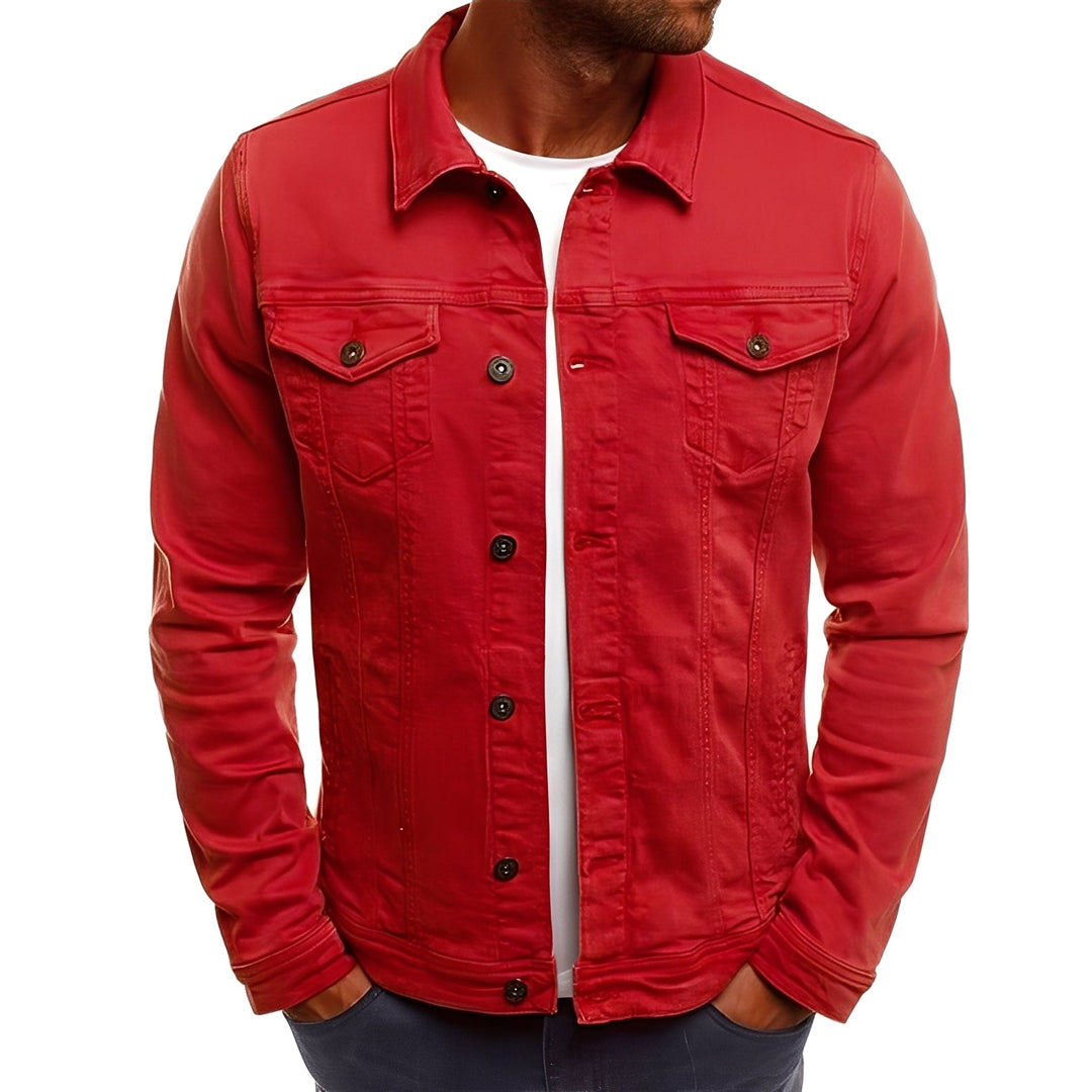 Drune | Stylische Denimjacke mit Taschen für Männer