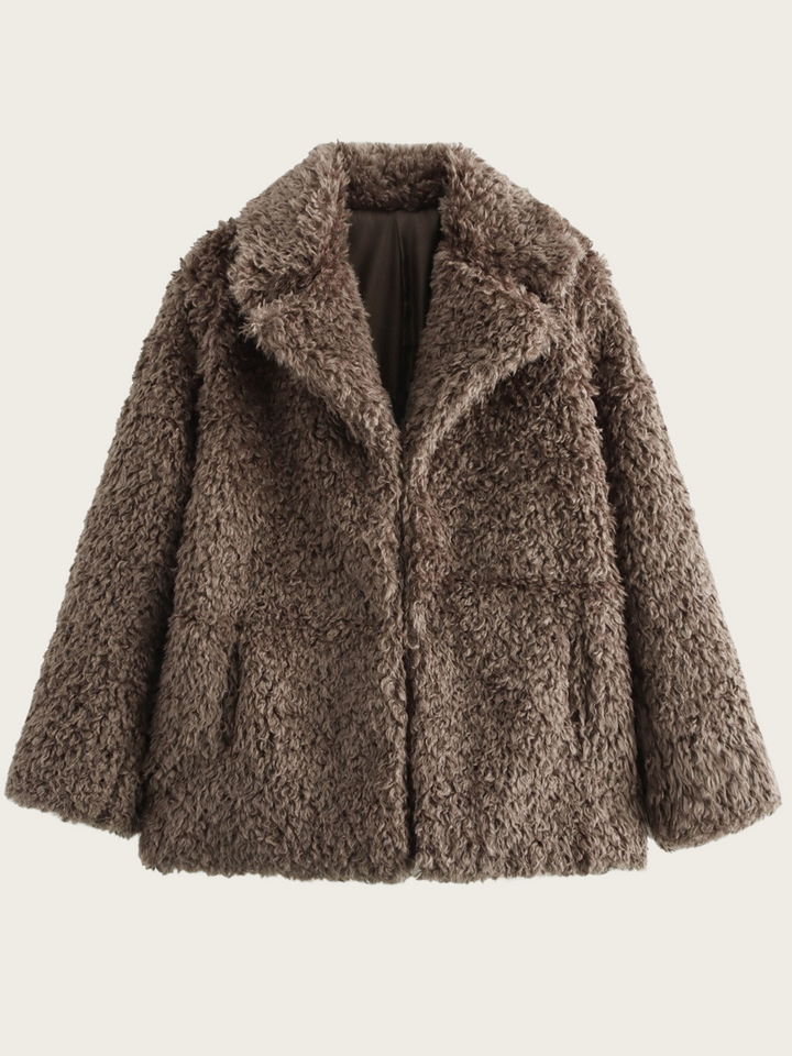 Drune | Fleecejacke für Damen mit breitem Revers