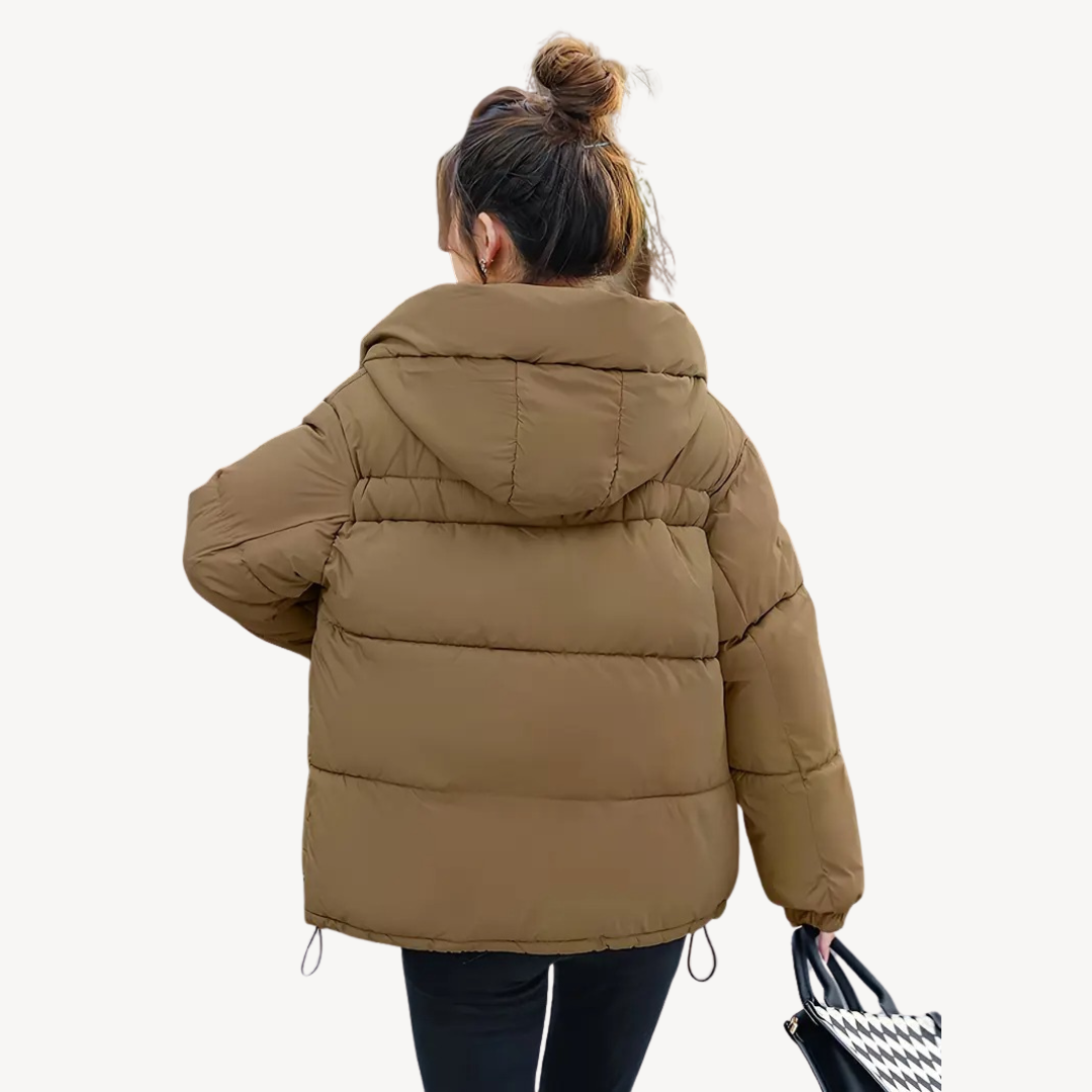 Drune | Damen Hoodie Pufferjacke