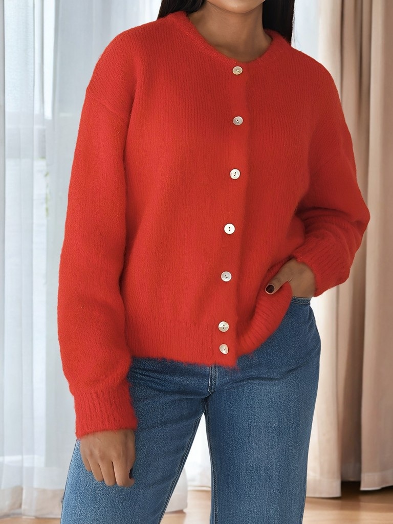 Drune | Vintage Wollmantel mit Knöpfen für Frauen