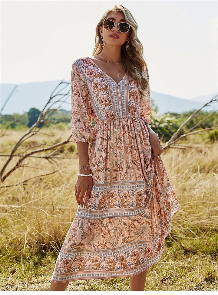 Drune | Stilvolles Boho Sommerkleid