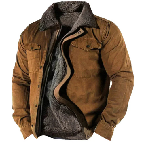 Drune | Winterjacke Mit Knopfleiste Und Warmer Fütterung Für Herren