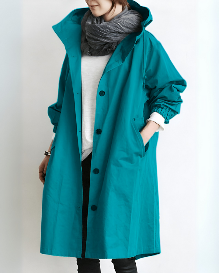 Drune | Trenchcoat mit Kapuze