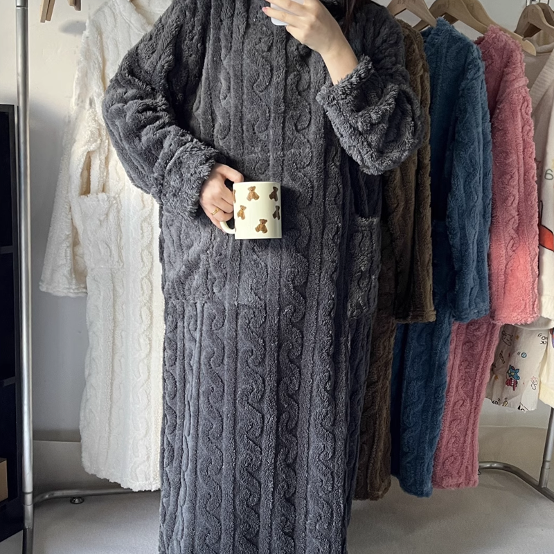 Drune | Winter korallen Samt-Homewear