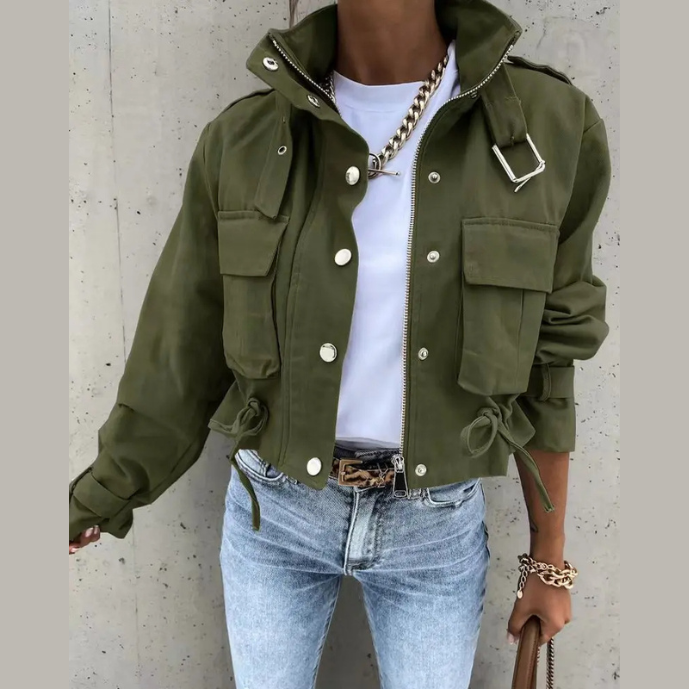 Drune | Moderne Damen-Jacke mit Kordelzug