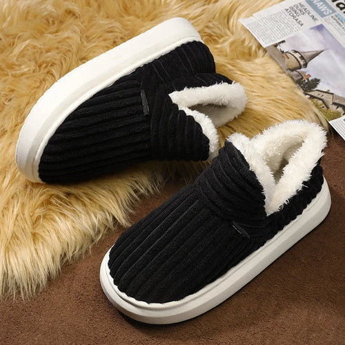 Drune | Slipper - Orthopädische Unterstützung - Flauschige Cozy Sohle - Weiche Velours-Optik