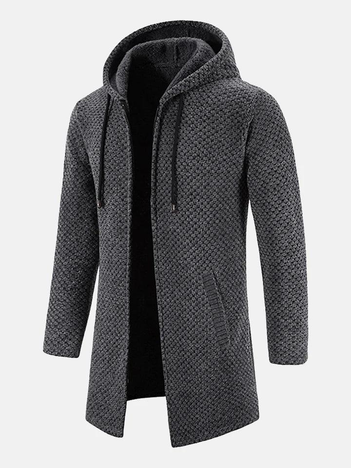 Drune | Gestrickter Mantel mit Reißverschluss für Männer