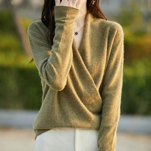 Drune | Kaschmir Wickelpullover