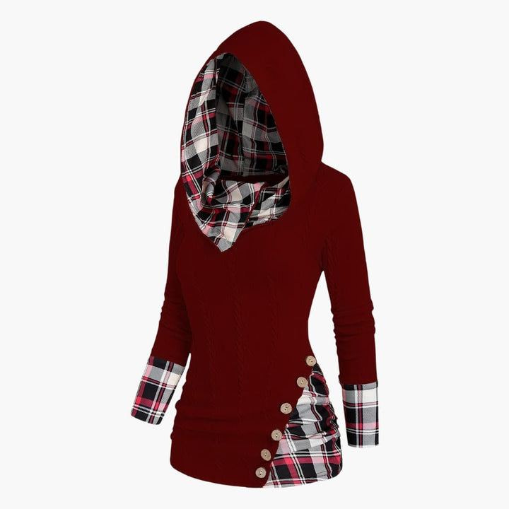 Drune | Stilvoll Kabelstrick Hoodie für Frauen