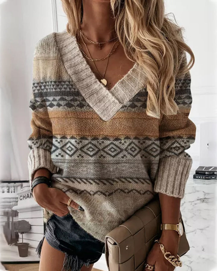 Drune | Pullover mit V-Ausschnitt und Langen Ärmeln