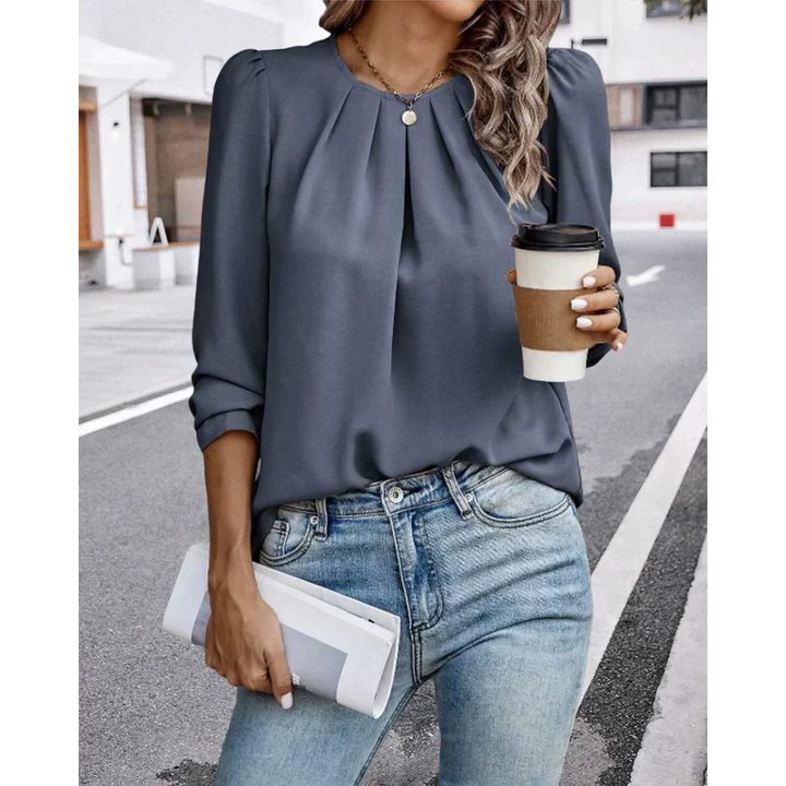 Drune | Rüschentop mit Puffärmeln für Damen - Elegant und Trendy