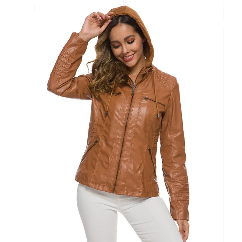 Drune | Kurzarm Frauen Jacke mit Reißverschluss