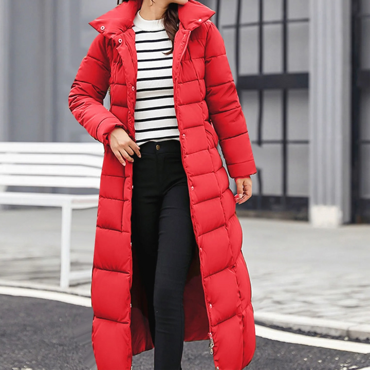 Drune | Elegante Pufferjacke mit Umlegekragen und Knopf für Damen